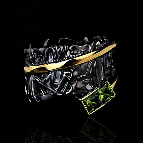 

Band Ring AAA Cubic Zirconia Retro Black Brass Totem Series Unique Design Fashion Vintage 1pc 6 7 7½ 8 9 / Women's