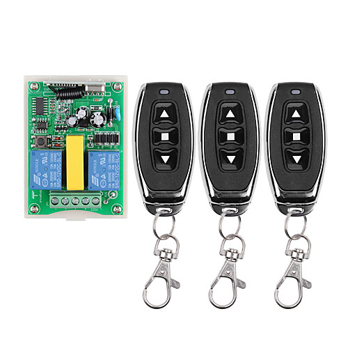 

AC220V 2channal RF wireless remote control switch use for Motor /shutter /up stop down /433mhz