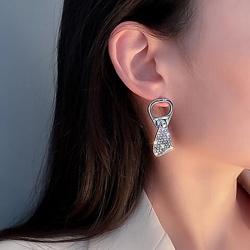 

Women's Stud Earrings Stylish Classic Imitation Diamond Earrings Jewelry Silver For Date Festival 1 Pair