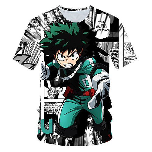 

Inspired by My Hero Academia / Boku No Hero Cosplay Cosplay Costume T-shirt Terylene Graphic Printing Harajuku Graphic T-shirt For Women's / Men's
