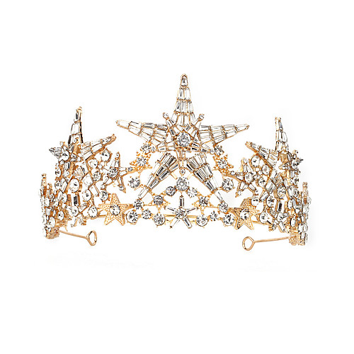 

Luxury Wedding Alloy Headpiece with Glitter / Crystals 1 Piece Wedding / Special Occasion Headpiece