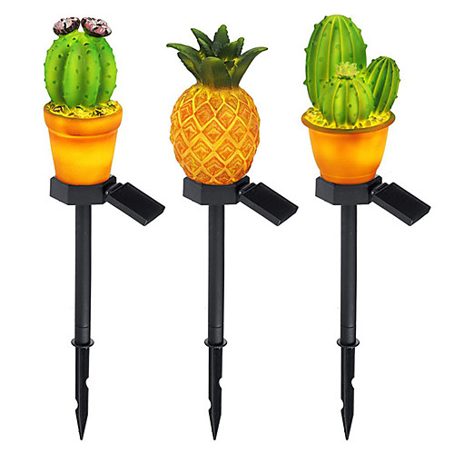 

Outdoor Solar Lights LED Solar Powered Outdoor Lawn Lamp Waterproof Pineapple Cactus LED Fairy Lamp for Yard Garden Fence Patio Garland IP65 Decoration Lighting LED Solar Garden Light