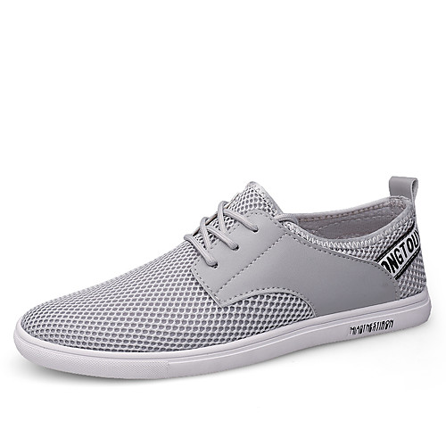 

Men's Sneakers Comfort Shoes Casual Classic Preppy Daily Office & Career Mesh Breathable Non-slipping Wear Proof Black Blue Gray Spring Summer