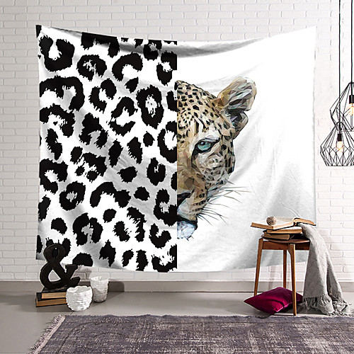 

Wall Tapestry Art Decor Blanket Curtain Hanging Home Bedroom Living Room Decoration Polyester Leopard