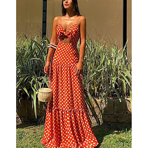

Women's Swing Dress Maxi long Dress Short Sleeve Solid Color Spring Summer Elegant & Luxurious 2021 S M L XL / Holiday