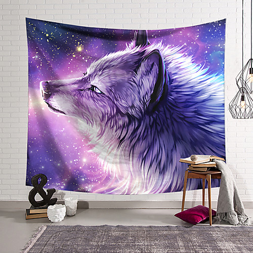 

Wall Tapestry Art Decor Blanket Curtain Hanging Home Bedroom Living Room Decoration Polyester Wolf