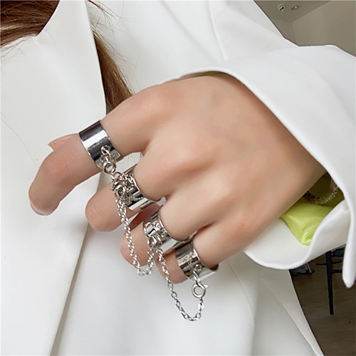 

chain punk open ring trend ring female ring