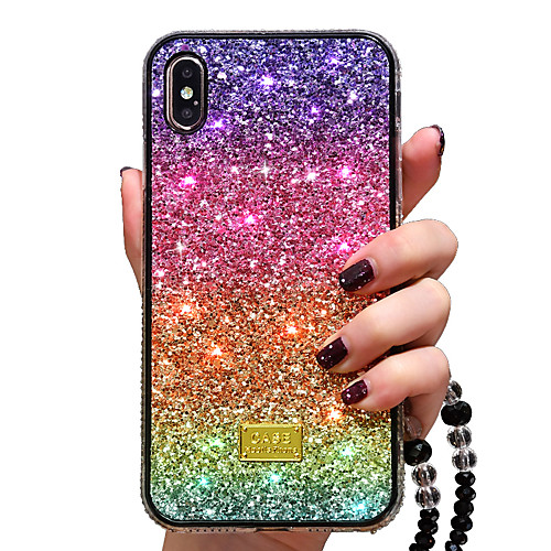 

Glitter Shine Phone Case For iPhone 12 Pro Max 11 Pro Max SE2020 X XR XS Max 7 8 Plus Gradient Rainbow Colors Shockproof TPU Back Cover