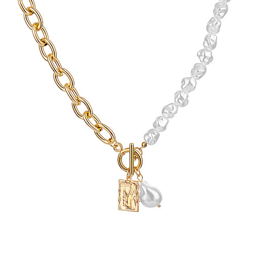 

multi-layer necklace moon disc pendant women's necklace