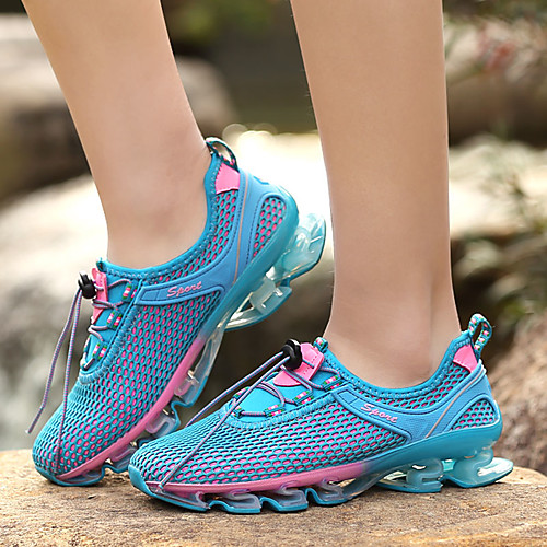 

Women's Sneakers Flat Heel Round Toe Mesh Solid Colored Dusty Rose Light Blue