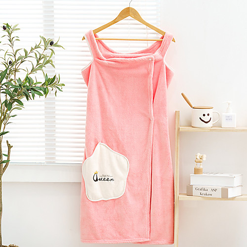 

Superior Quality Bath Robe, Solid Color Polyester / Cotton Blend 1 pcs