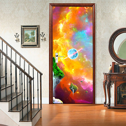 

Holiday / Landscape Wall Stickers Bedroom / Living Room, Removable Vinyl Home Decoration Wall Decal 2pcs