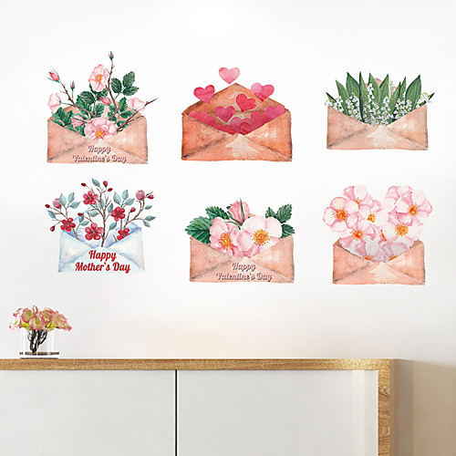 

Wall Sticker Envelope Bouquet Romantic Porch Sofa Bedhead Dining Room Bathroom TV Background Decorative Wall Paste