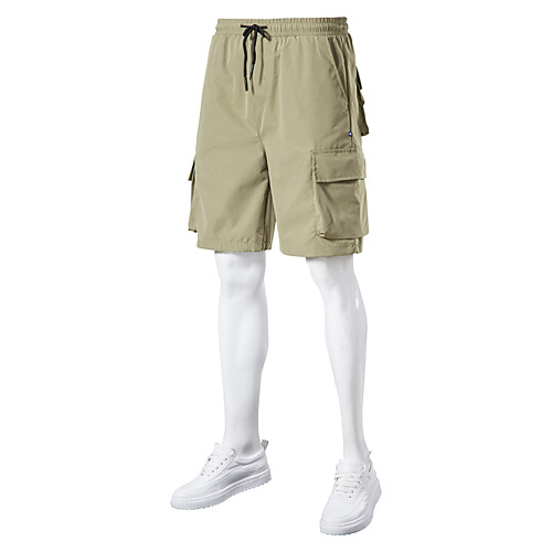 

Men's Shorts Cargo Outdoor Sports Casual Sports Shorts Tactical Cargo Pants Plain Knee Length Black Army Green Grey