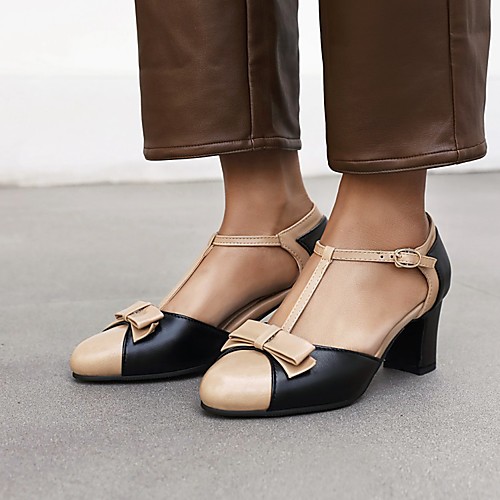 

Women's Sandals Cuban Heel Faux Leather Black Blue Green