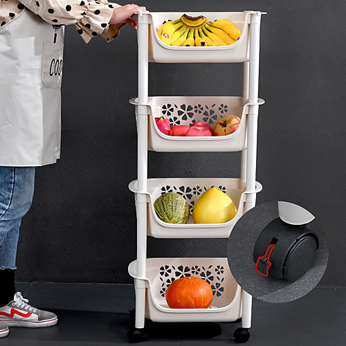

Bathroom Accessory Set Multi Layer and Multi-functional Floor Type Shelf Plastics Bathroom Shelf