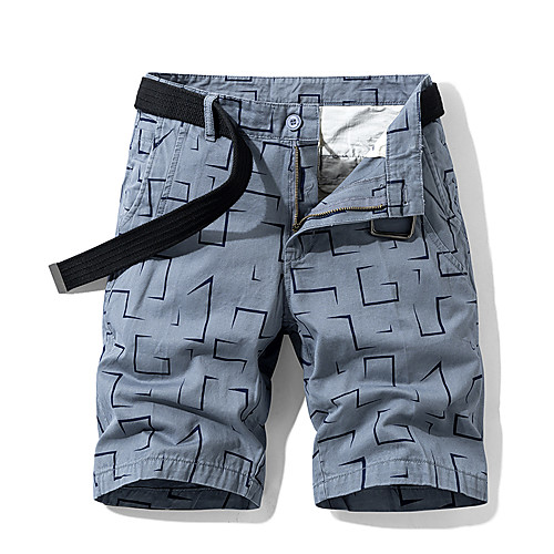 

Men's Shorts Cargo Shorts Shorts Pants Solid Colored ArmyGreen Black Blue Khaki Gray