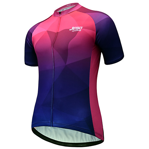 

JESOCYCLING Women's Short Sleeve Cycling Jersey Fuchsia Bike Jersey Mountain Bike MTB Road Bike Cycling Quick Dry Breathable Sports Clothing Apparel / Stretchy