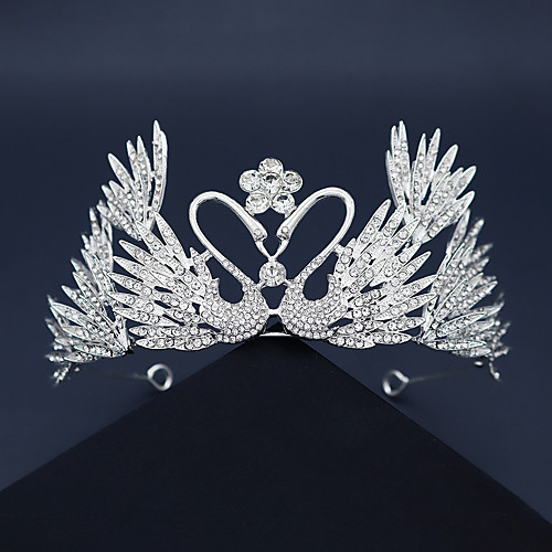 

Romantic Wedding Rhinestone / Alloy Headpiece with Crystals / Rhinestones 1 Piece Wedding / Special Occasion Headpiece