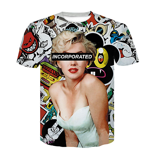 

Men's T shirt 3D Print 3D Rivet Mesh Short Sleeve Casual Tops Black Orange Beige