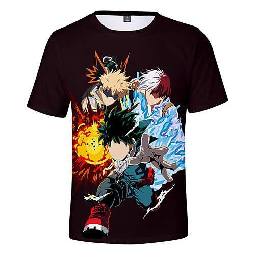 

Inspired by My Hero Academia / Boku No Hero Cosplay Cosplay Costume T-shirt Terylene Graphic Printing Harajuku Graphic T-shirt For Women's / Men's