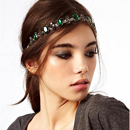 

Luxury Elegant Alloy Headpiece with Crystals / Flower 1 Piece Special Occasion / Party / Evening Headpiece