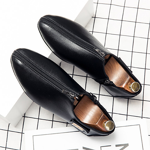 

Men's Loafers & Slip-Ons Tassel Loafers Comfort Loafers Business Casual Classic Daily Party & Evening Walking Shoes Nappa Leather Cowhide Breathable Non-slipping Wear Proof Booties / Ankle Boots Black