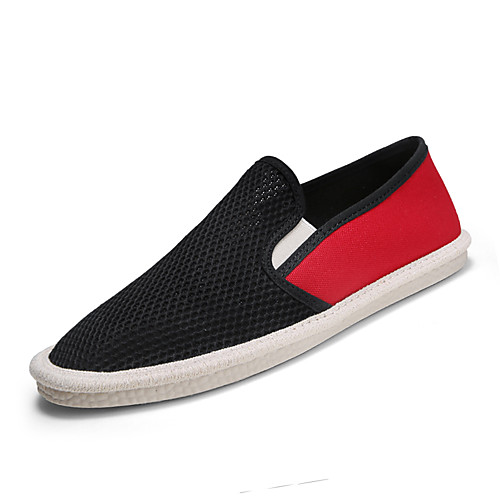 

Men's Loafers & Slip-Ons Comfort Loafers Sporty Casual Daily Outdoor Walking Shoes Synthetics Breathable Non-slipping Shock Absorbing Booties / Ankle Boots Black / Red Green Black Spring Summer