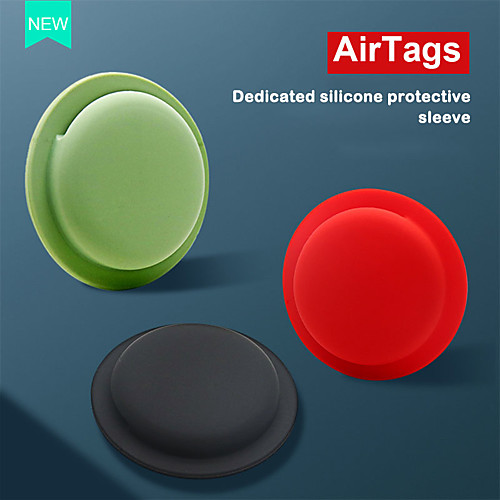

Silicone Protective Case For Airtags Key Finder Cover Anti-lost Protective Sleeve Back Adhesive Mount Soft Cover For Apple Airtags Accessories
