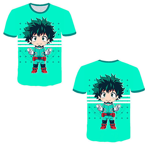 

Inspired by My Hero Academia / Boku No Hero Cosplay Cosplay Costume T-shirt Terylene Graphic Printing Harajuku Graphic T-shirt For Women's / Men's