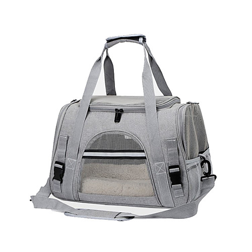 

Dog Cat Pets Carrier Bag Travel Backpack Travel Bag Airline Approved Pet Carrier Dog Carrier Backpack Adjustable Portable Breathable Solid Colored Classic Oxford Cloth puppy Small Dog Training