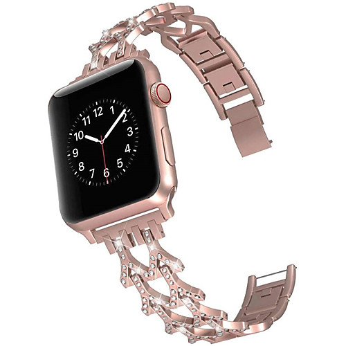 

Smart Watch Band for Apple iWatch 1 pcs Jewelry Design Zinc alloy Replacement Wrist Strap for Apple Watch Series SE / 6/5/4/3/2/1