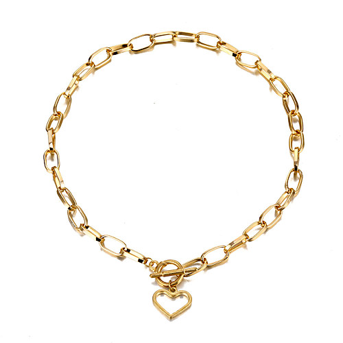 

simple necklace design love necklace titanium steel non-fading clavicle chain