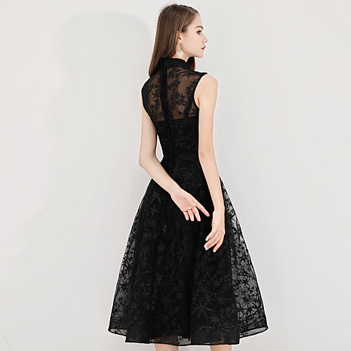 

black skirt evening dress women's 2020 autumn and winter new birthday party dresses, mid-length dresses, ladies are thin