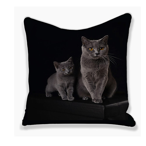 

Cushion Cover 1PC Faux Linen Soft Print Square Throw Pillow Cover Cushion Case Pillowcase for Sofa Bedroom 45 x 45 cm (18 x 18 Inch) Superior Quality Mashine Washable