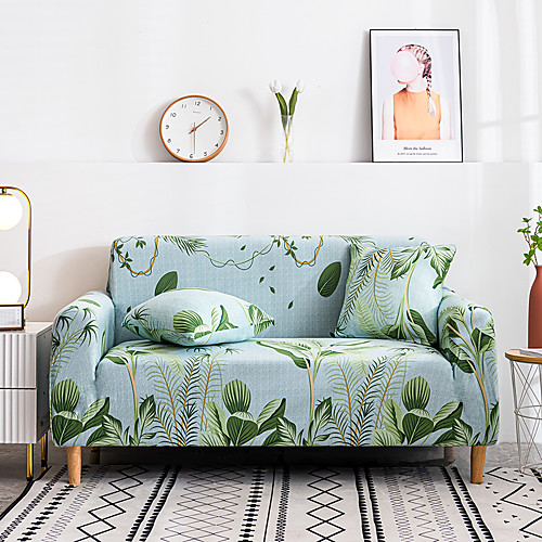 

Sofa Cover Simple Style Sectional Stretch Slipcovers Elastic Stretch Sofa Cover For Living Room Couch Cover Armchair Cover Green Plant