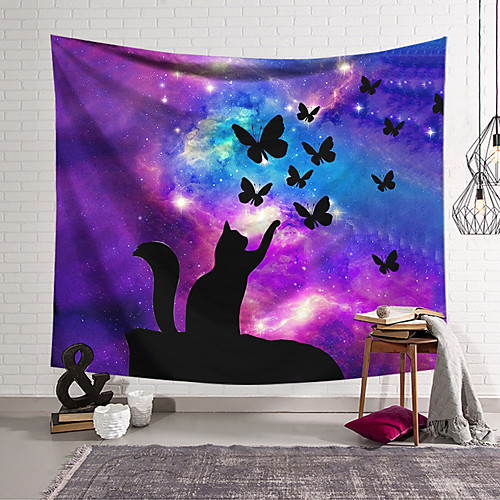 

Wall Tapestry Art Decor Blanket Curtain Hanging Home Bedroom Living Room Decoration Polyester Cat