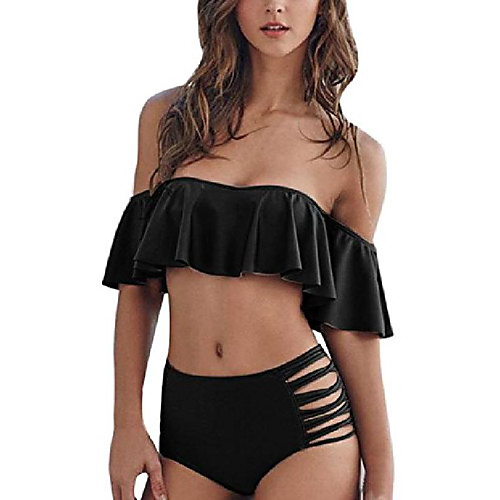 

Women's Swimwear Swimsuit Solid Color Blue Blushing Pink White Black Brown Swimwear Bathing Suits Sexy