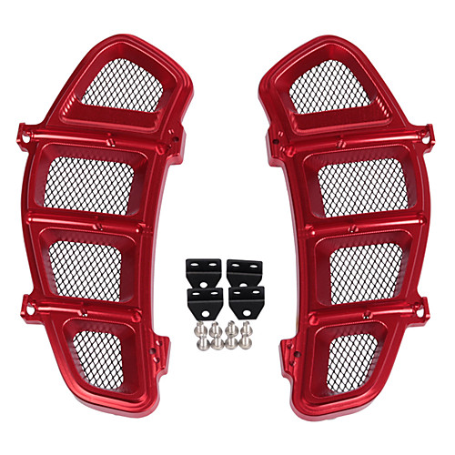 

For Piaggio Vespa Gts250 Gts300 Modified Aluminum Alloy Water Tank Cover Bilateral Grid Radiator Net