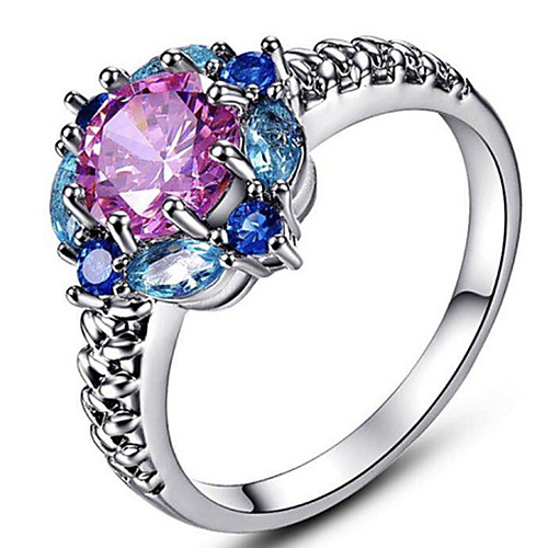 

925 sterling silver garnet filled ring flower shaped band size 8