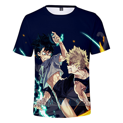 

Inspired by My Hero Academia / Boku No Hero Cosplay Cosplay Costume T-shirt Terylene Graphic Printing Harajuku Graphic T-shirt For Women's / Men's