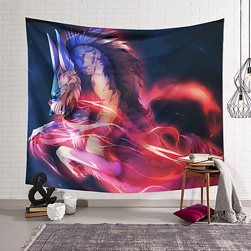 

Wall Tapestry Art Decor Blanket Curtain Hanging Home Bedroom Living Room Modern Animal Painting Style