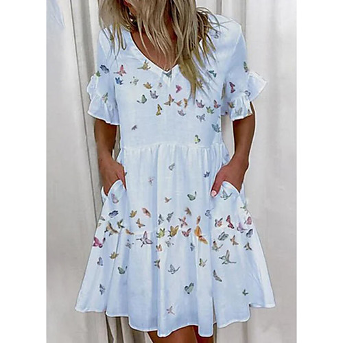 

Women's Shirt Dress Midi Dress Red Short Sleeve Solid Color Spring & Summer Casual 2021 S M L XL XXL XXXL