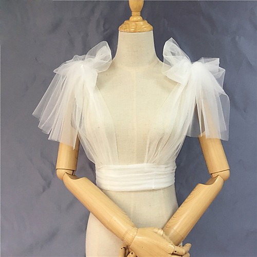 

Sleeveless Elegant / Bridal Polyester Wedding / Party / Evening Women's Wrap With Solid