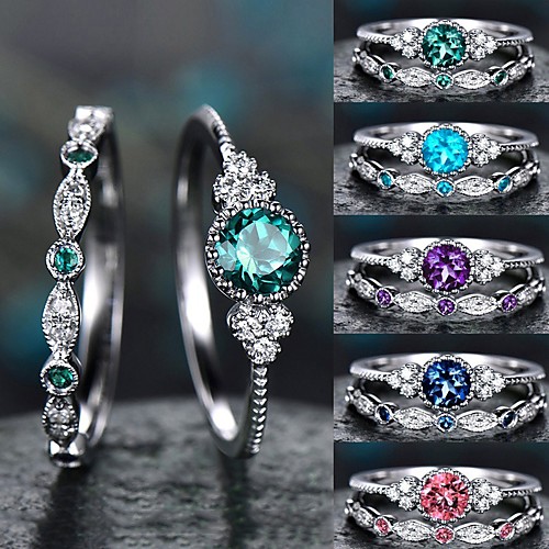 

Band Ring Classic Blue Purple Blushing Pink Alloy Precious Artistic Cute 1pc 5 6 7 8 9 / Women's