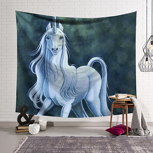 

Animal Wall Tapestry Art Decor Blanket Curtain Hanging Home Bedroom Living Room Decoration Polyester Unicorn