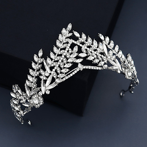 

Elegant Wedding Alloy Headpiece with Rhinestone / Solid 1 PC Wedding / Special Occasion Headpiece