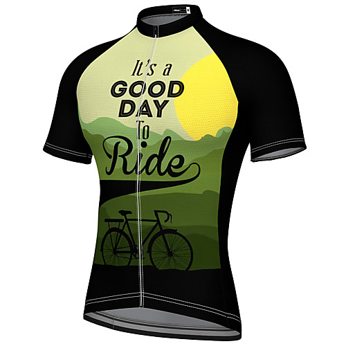 

21Grams Men's Short Sleeve Cycling Jersey Summer Spandex Polyester Blue Red Yellow Bike Jersey Top Mountain Bike MTB Road Bike Cycling Quick Dry Moisture Wicking Breathable Sports Clothing Apparel