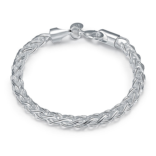 

Chain Bracelet Bracelet Hollow Out Fashion Fashion Copper Bracelet Jewelry Silver For Christmas Halloween Party Evening Gift Formal / Silver Plated