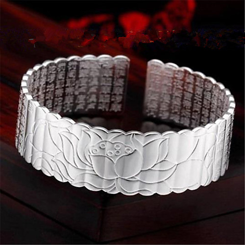 

Women's Bracelet Bangles Cuff Bracelet Classic Fashion Fashion Trendy Casual / Sporty Korean Cute Copper Bracelet Jewelry Silver For Sport Gift Date Birthday Festival / Silver Plated